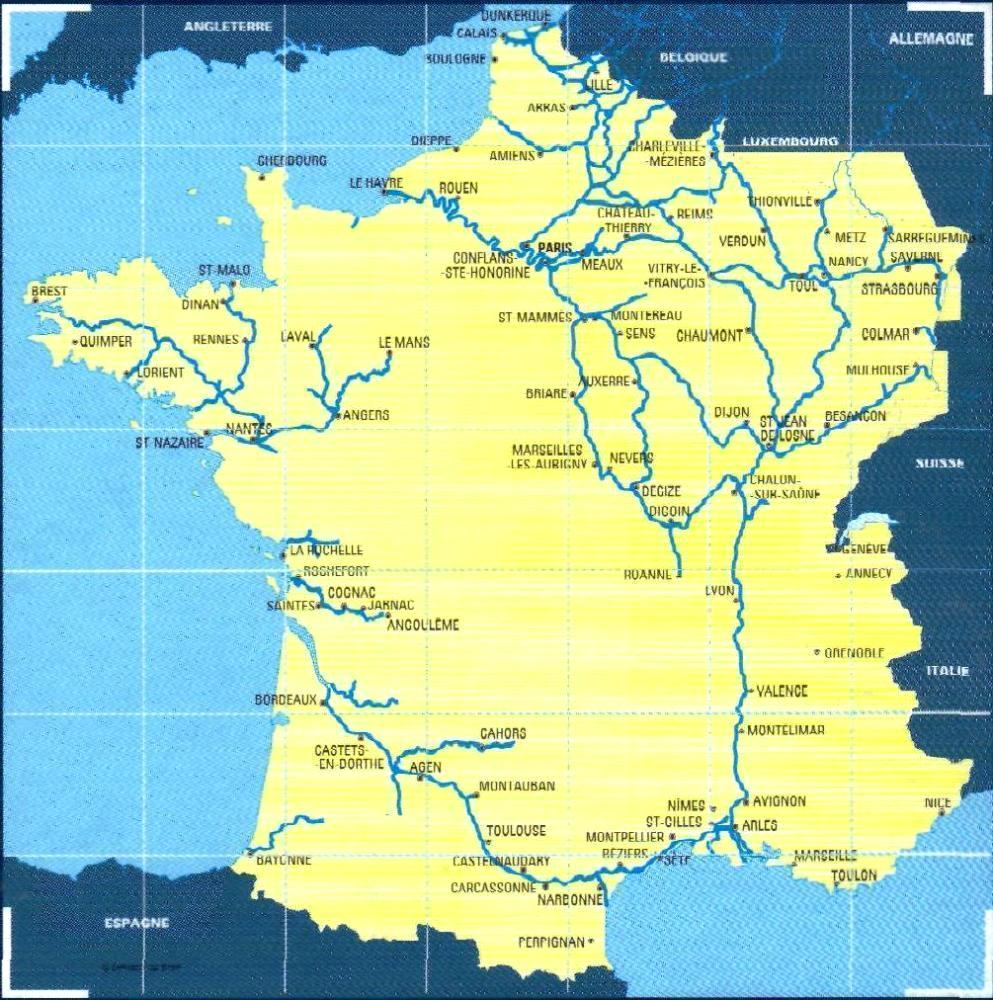 Les voies navigables de France