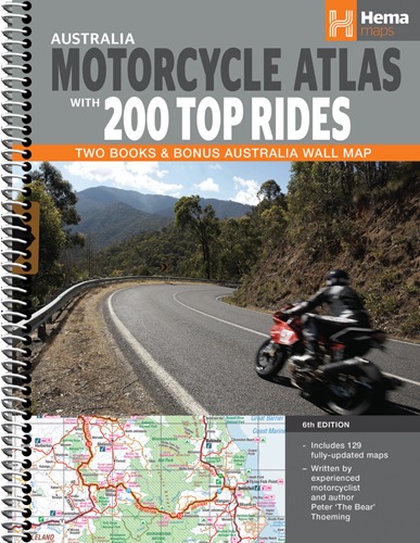 Australia Motorcycle Atlas with 200 Top Rides

