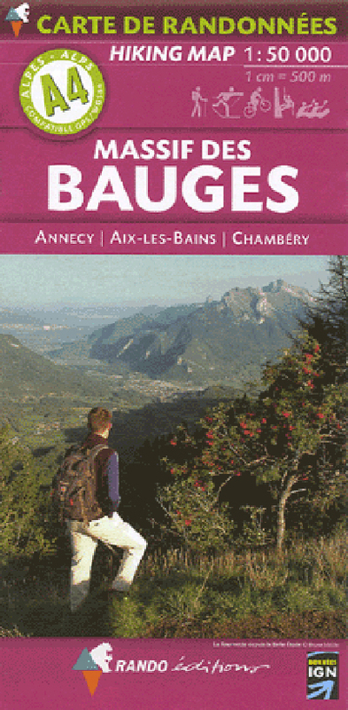 A4 - Massif des Bauges - Annecy - Aix-les-Bains - Chambéry