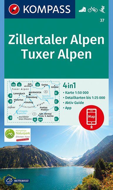 K37 Zillertaler Alpen, Tuxer Alpen