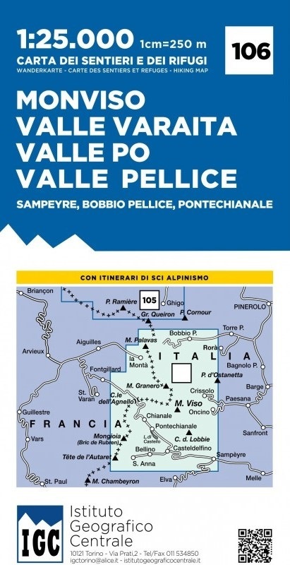 IGC 106 Monviso, Valle Varaita, Valle Po, Valle Pellice, Sampeyre, Bobbio Pellice, Pontechianale