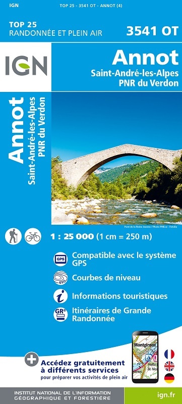 3541OT Annot, St. André-les-Alpes, PNR du Verdon