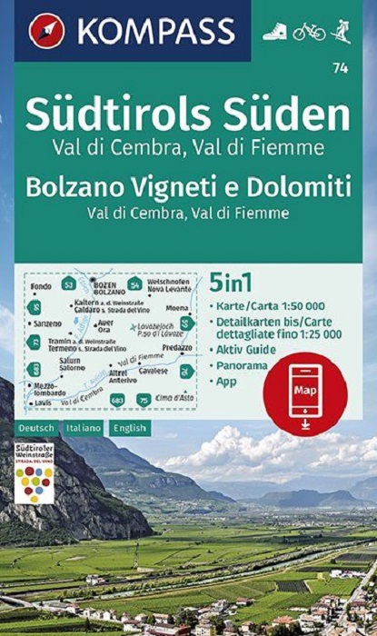 K74 Bolzano Vigneti e Dolomiti, Val di Cembra, Val di Fiemme