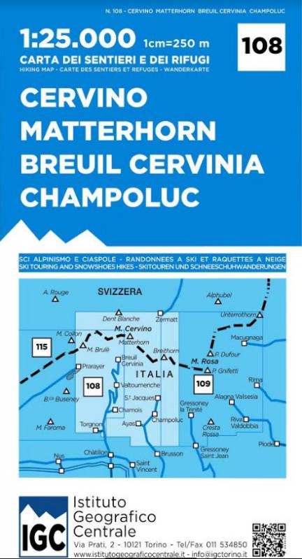 IGC 108 Cervino, Matterhorn, Breuil, Cervinia, Champoluc, Zermatt, Valtournenche, Ayas
